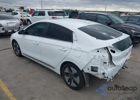 2021 Hyundai Ioniq Hybrid Sel z USA, uszkodzony, nr VIN KMHC85LC9MU255636